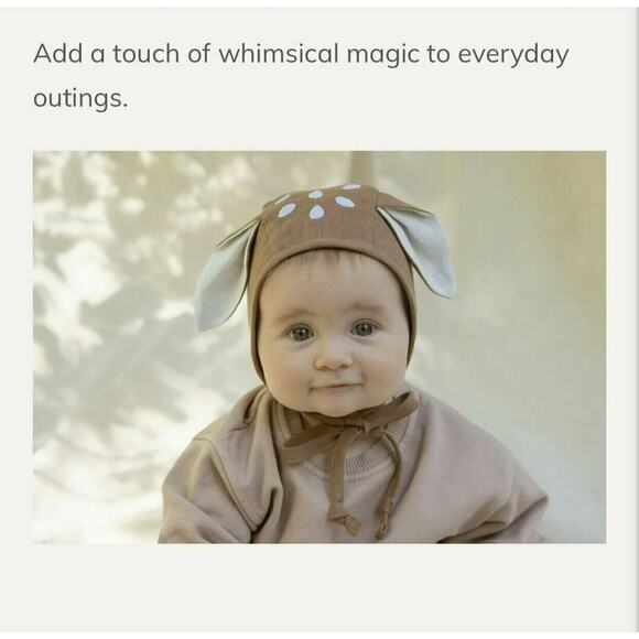 NEW Briar Baby Fawn Cotton Lined Bonnet - Picture 3 of 10